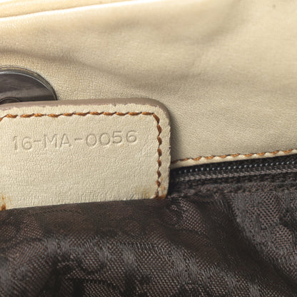 Christian Dior Calfskin Medium Gaucho Double Saddle Bag Ivory 7 of 17