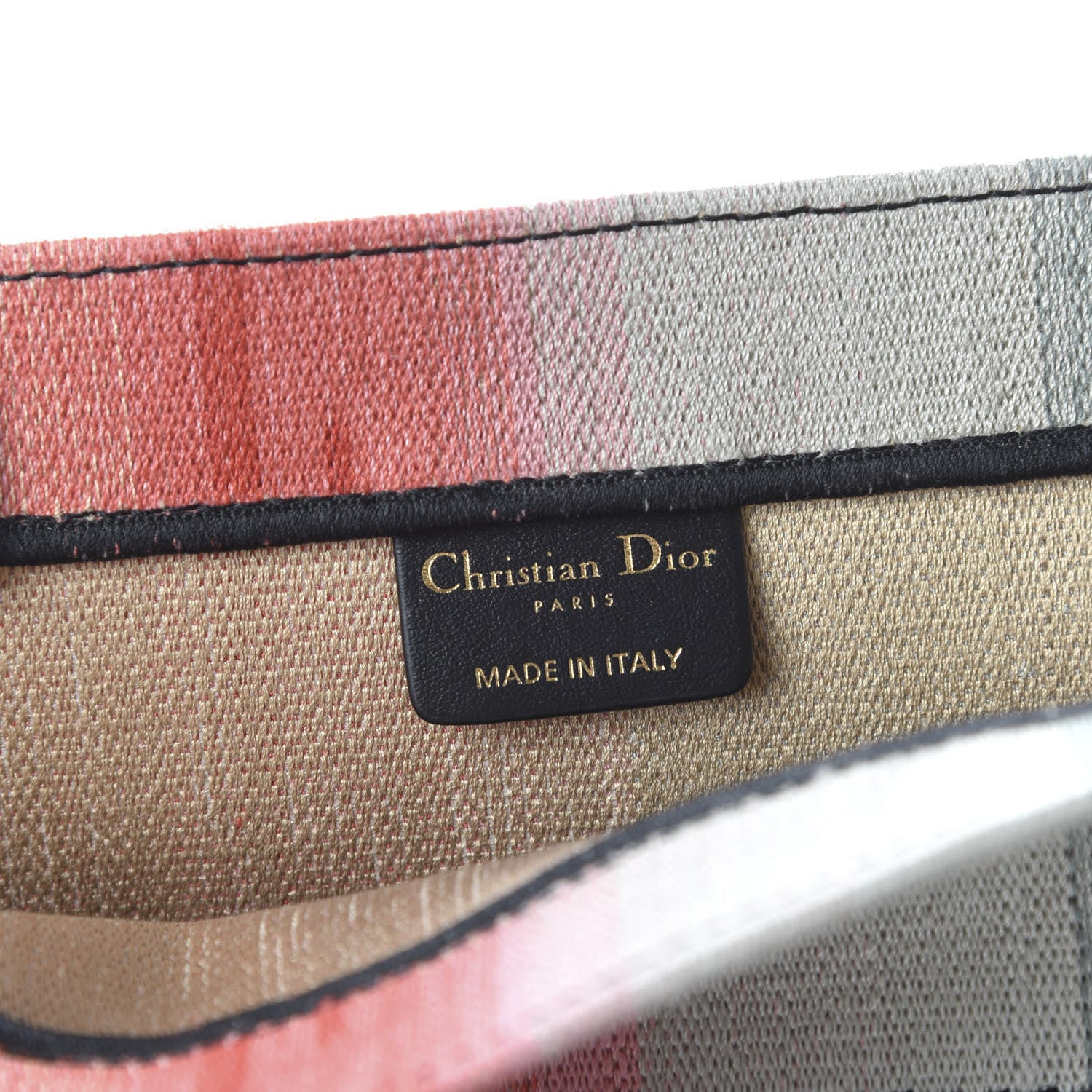 Christian Dior Canvas Embroidered Medium Dioraura Book Tote Multicolor 7 of 9