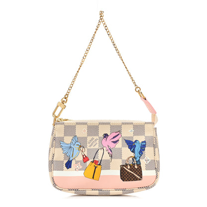 Louis Vuitton Damier Azur 2018 Christmas Animation Mini Pochette Accessories 1 of 9