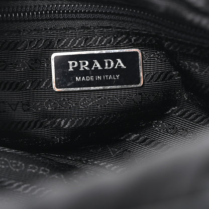 Prada Re-Nylon Vela Saffiano Pocket Double Zip Shoulder Bag Black Black 6 of 10