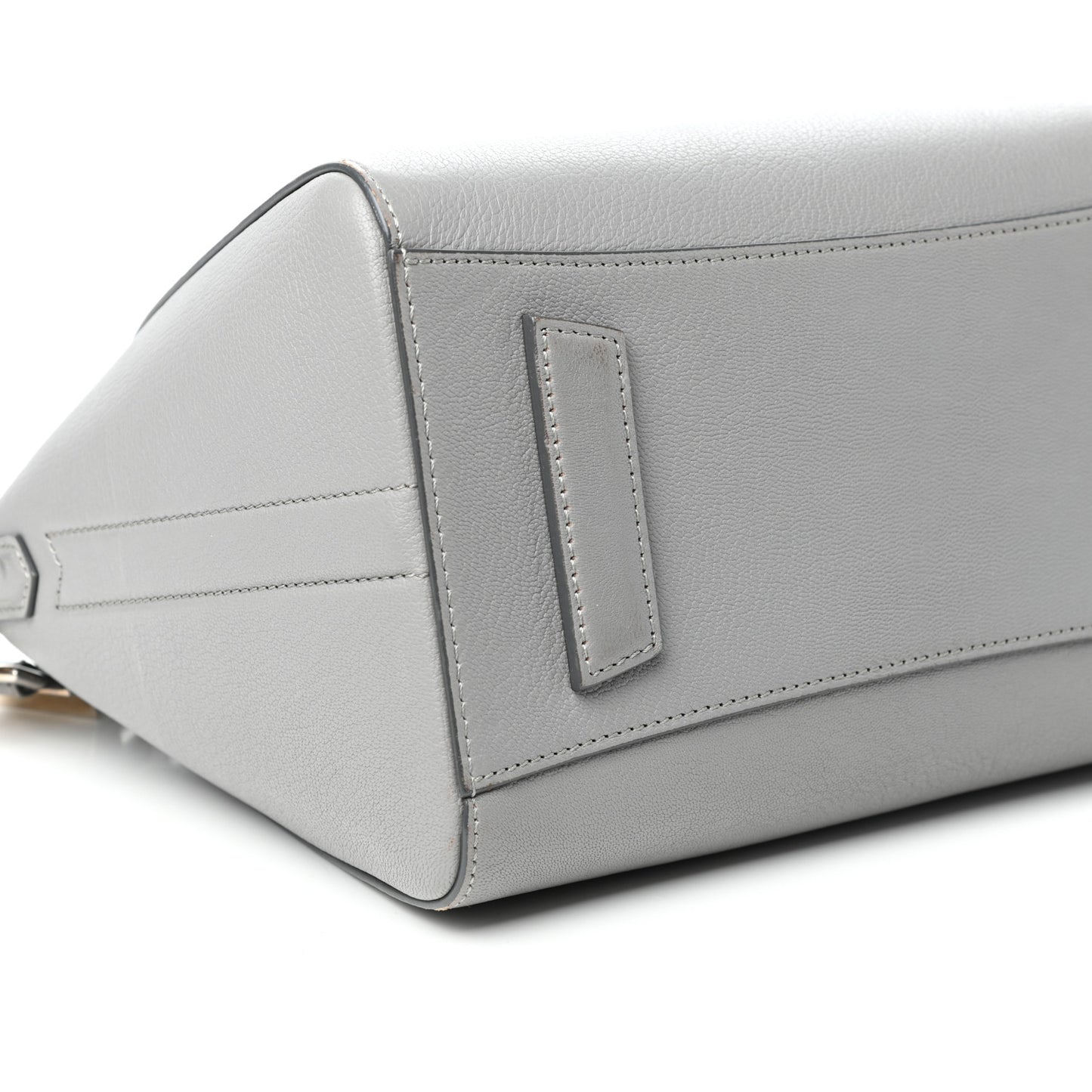 Sugar Goatskin Small Antigona Pearl Grey
