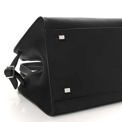 The Row Grained Calfskin Soft Margaux 10 Bag Black 8 of 9