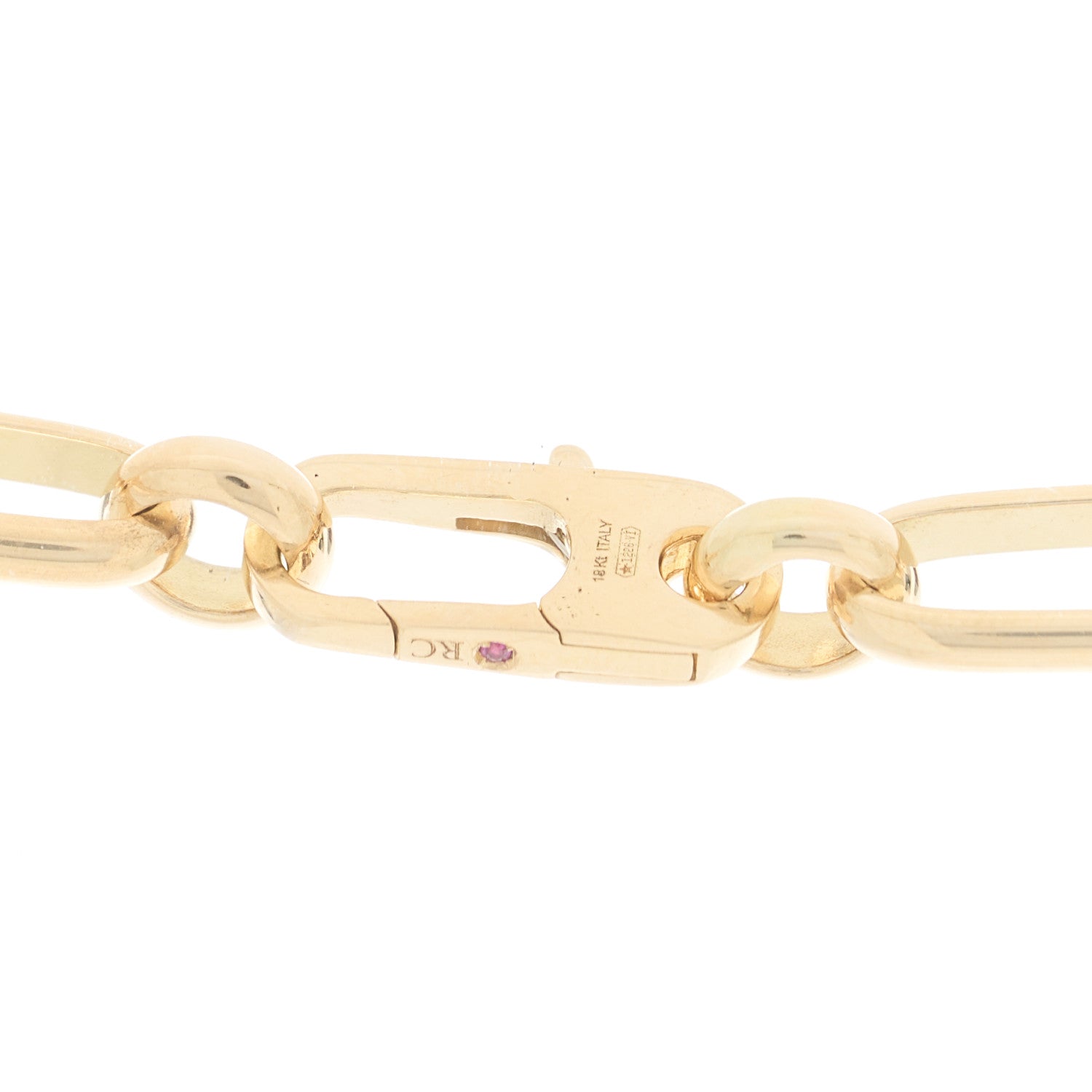 Roberto Coin 18K Yellow Mixed Link Chain Necklace 4 of 5