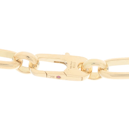 Roberto Coin 18K Yellow Mixed Link Chain Necklace 4 of 5