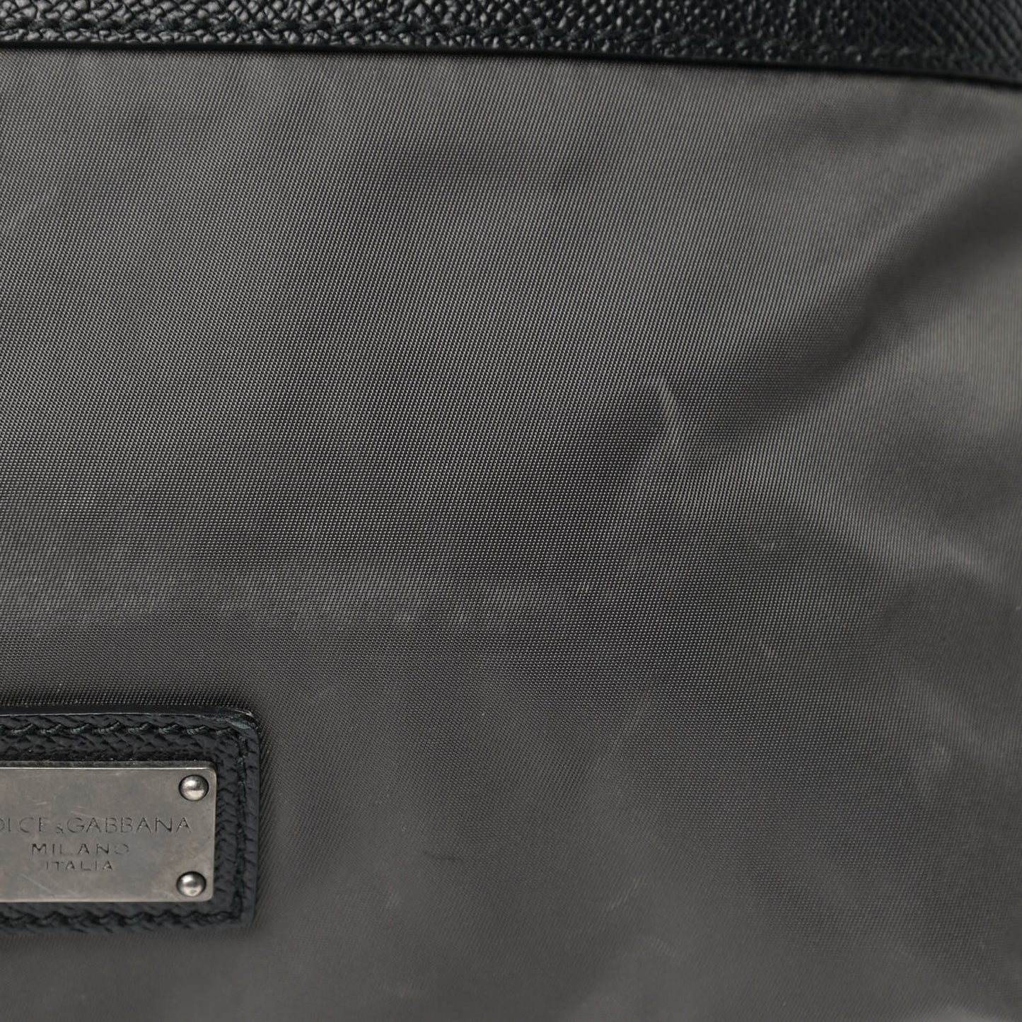 Nylon Family Patch Backpack Grey