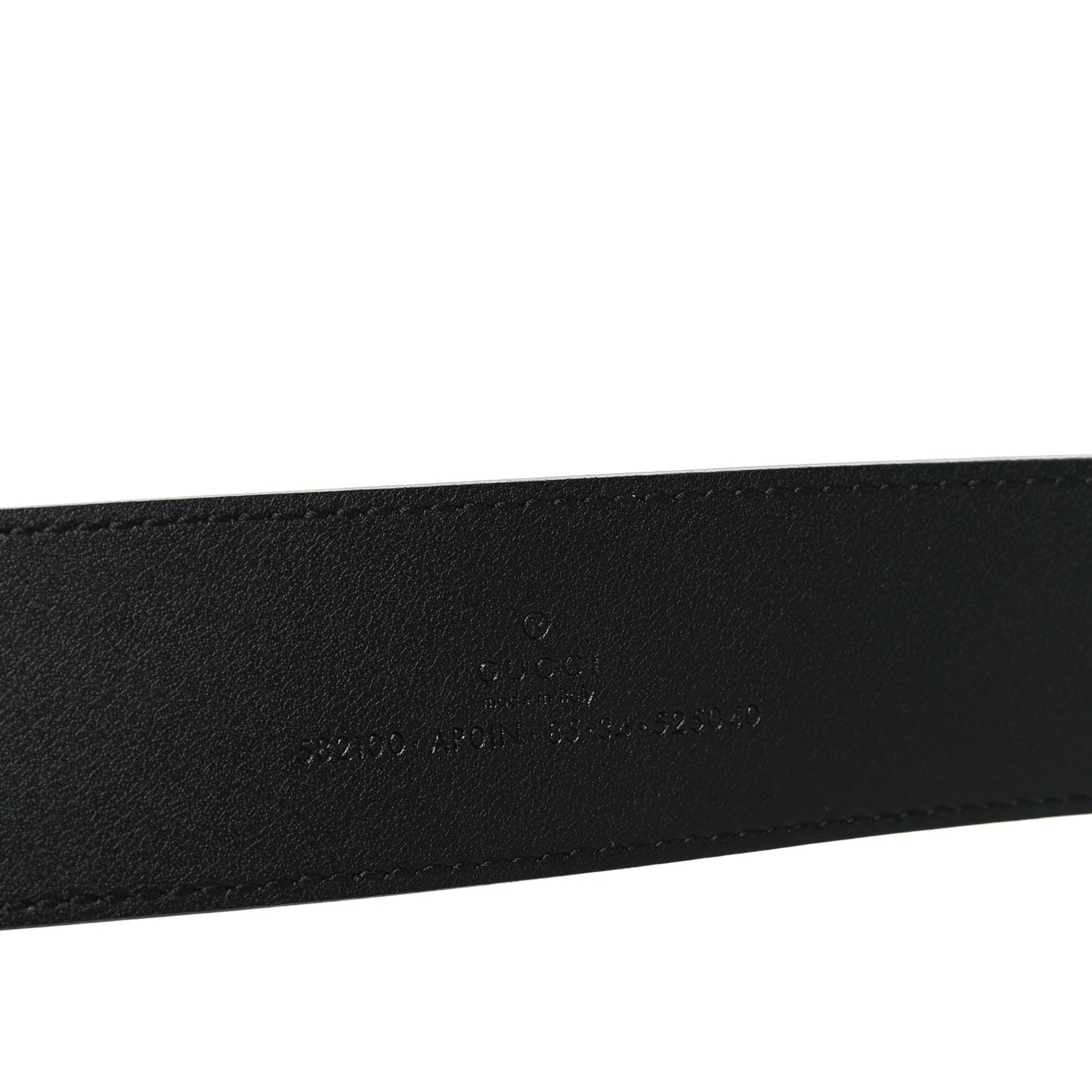 Calfskin Crystal Double G 40mm Belt 85 34 Black