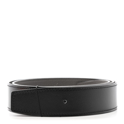 Hermes Box Togo 32mm Belt Strap 85 Black Etain 1 of 8