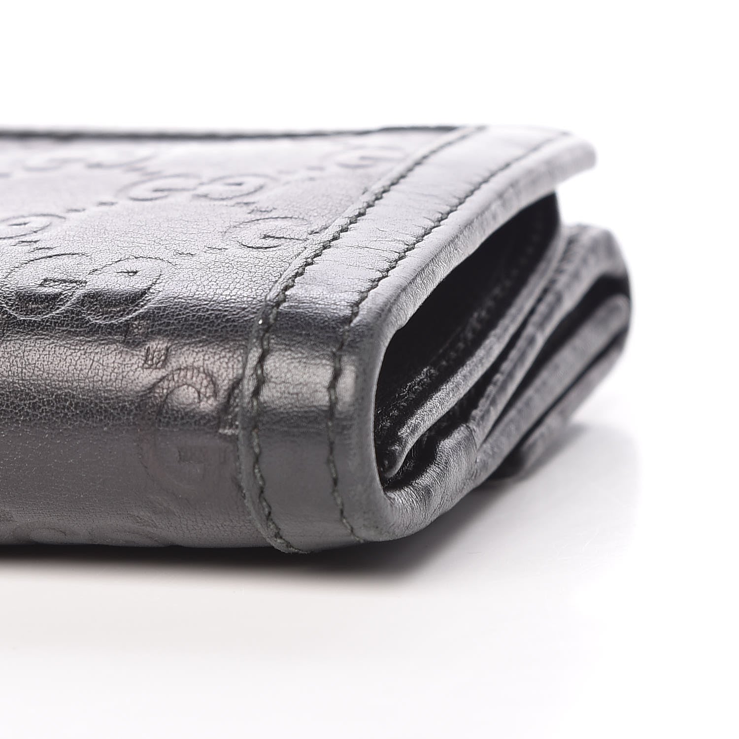 Gucci Guccissima Continental Wallet Black 6 of 13