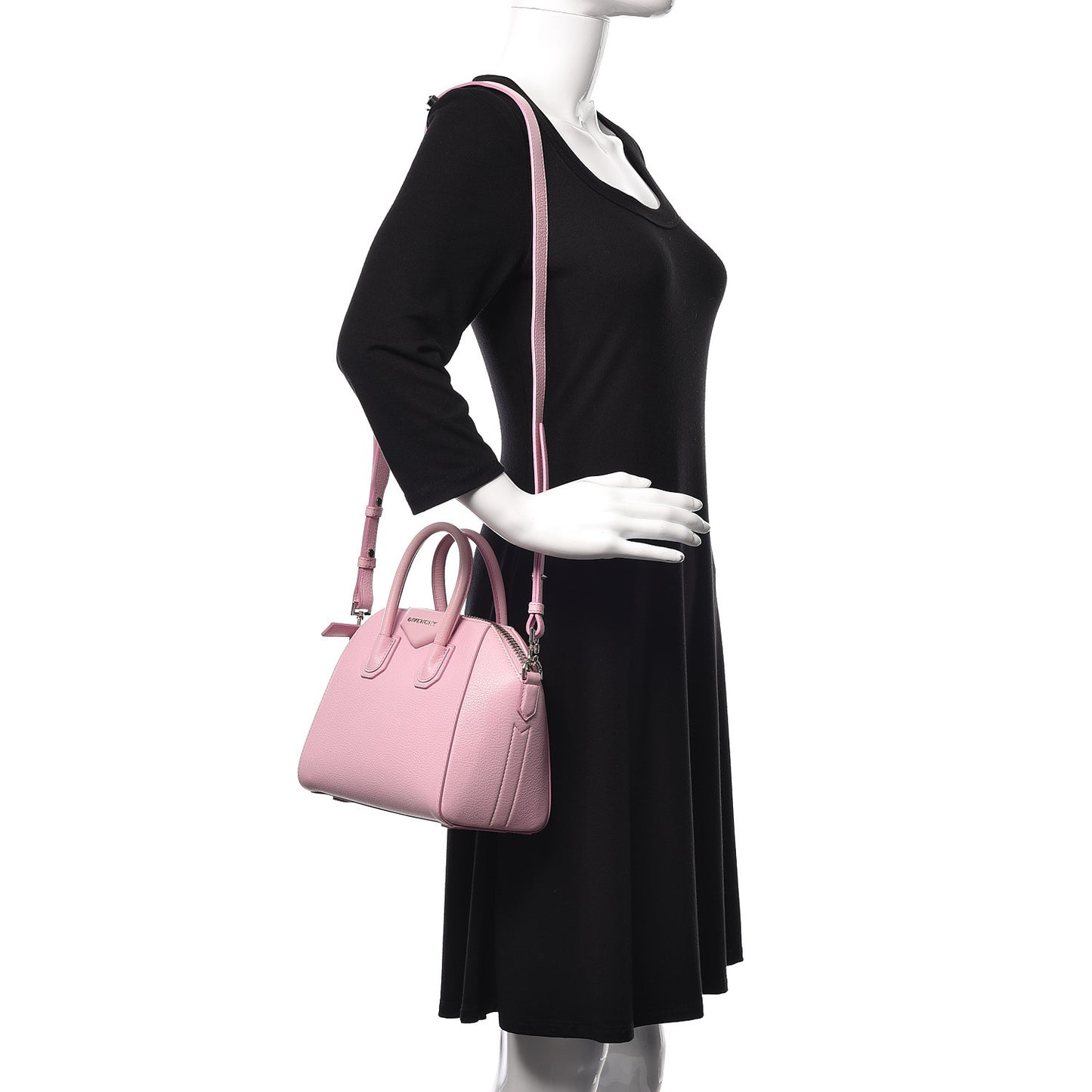 Sugar Goatskin Mini Antigona Bright Pink