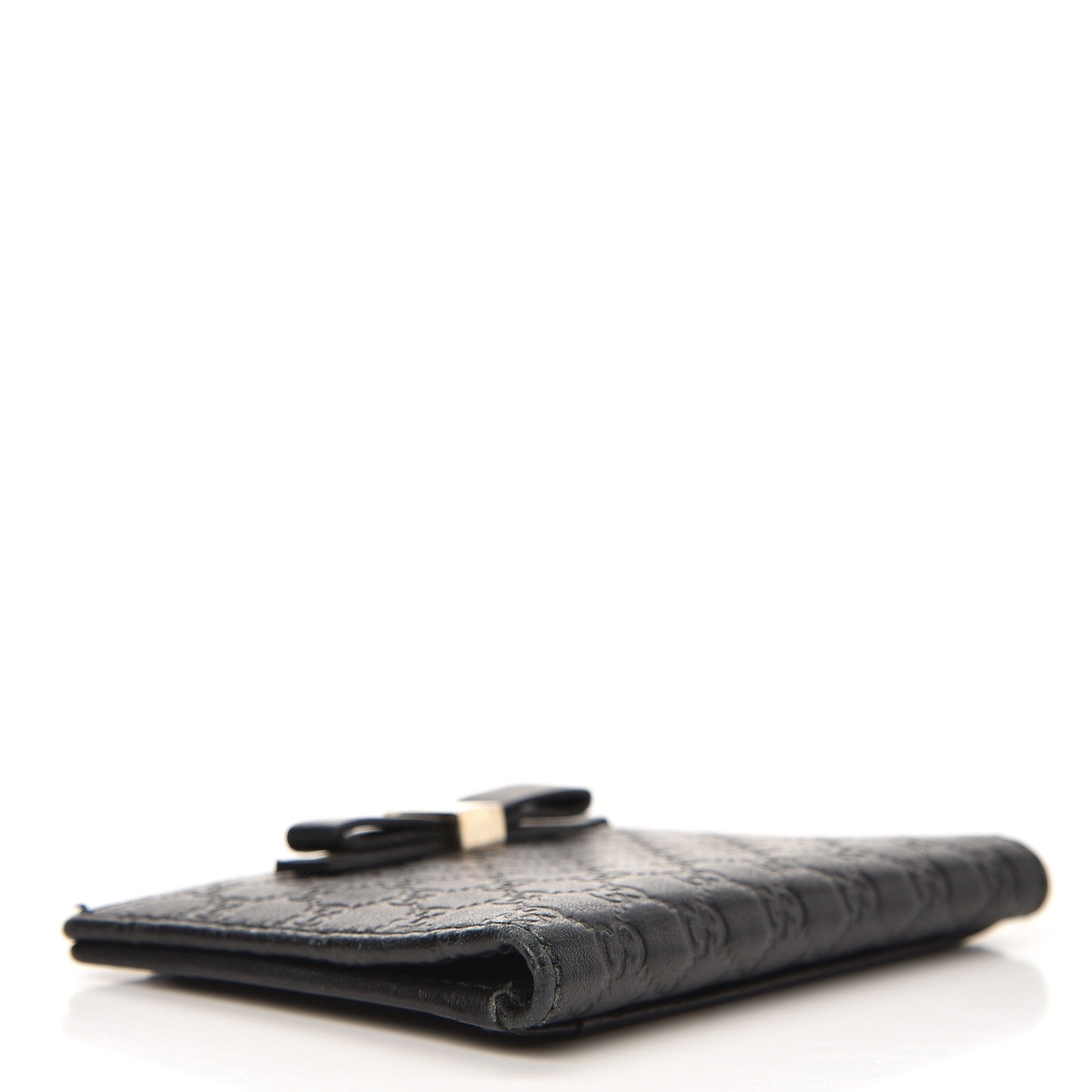 Gucci Microguccissima Bow Train Pass Case Black 4 of 9