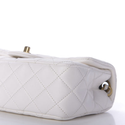 Chanel Lambskin Quilted Mini Rectangular Pearl Crush Flap White 7 of 10