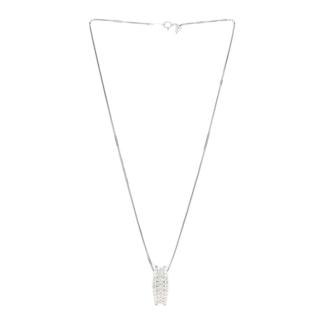 Parker & West by FASHIONPHILE Platinum 18K White Gold Diamond 2.00ctw Pendant Necklace 3 of 5