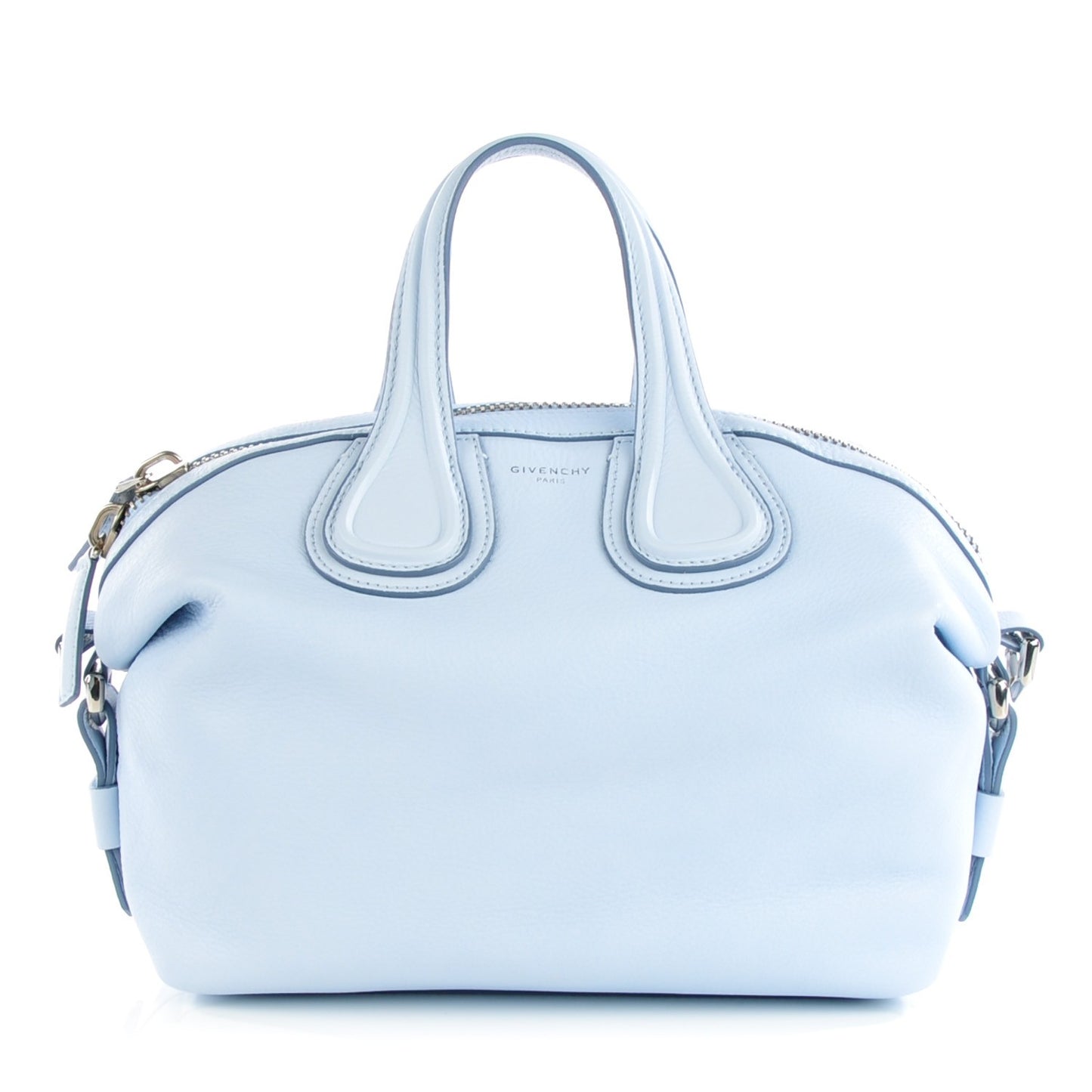 Waxed Calfskin Small Nightingale Light Blue