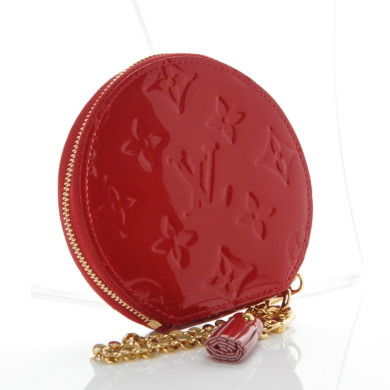 Louis Vuitton Vernis Animania Lapin Bunny Round Coin Purse Pomme D'Amour 3 of 6