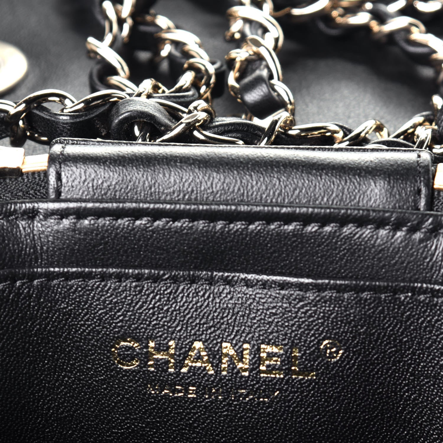 Chanel Lambskin Quilted Trendy Vanity Case Black 7 of 10