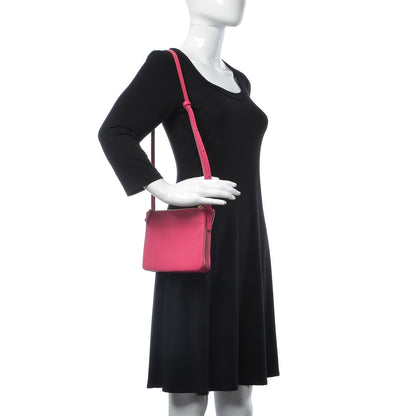 Celine Lambskin Small Trio Crossbody Bag Fluo Fuchsia 2 of 20