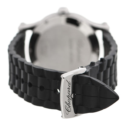 Chopard Stainless Steel Rubber 5 Diamond 36mm Happy Sport Quartz Watch 3 of 5