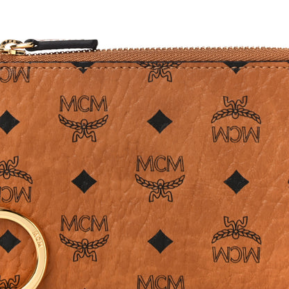 MCM Visetos Key Pouch Cognac 8 of 11