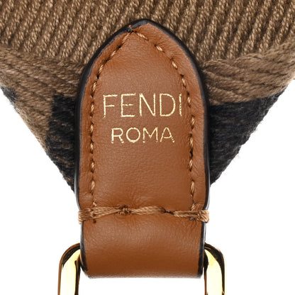 Fendi Vitello Grace Suede Flip Tote Nocciola Marrone 6 of 10