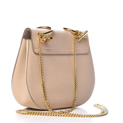 Chloe Grained Lambskin Mini Drew Shoulder Bag Abstract White 3 of 11