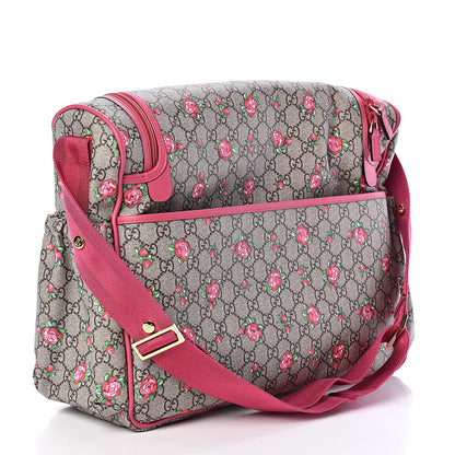 Gucci GG Supreme Monogram Rose Bud Diaper Bag Pink 3 of 10