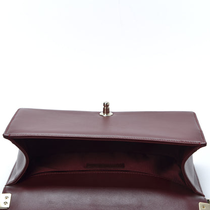 Chanel Lambskin Quilted Medium Boy Flap Burgundy 4 of 9