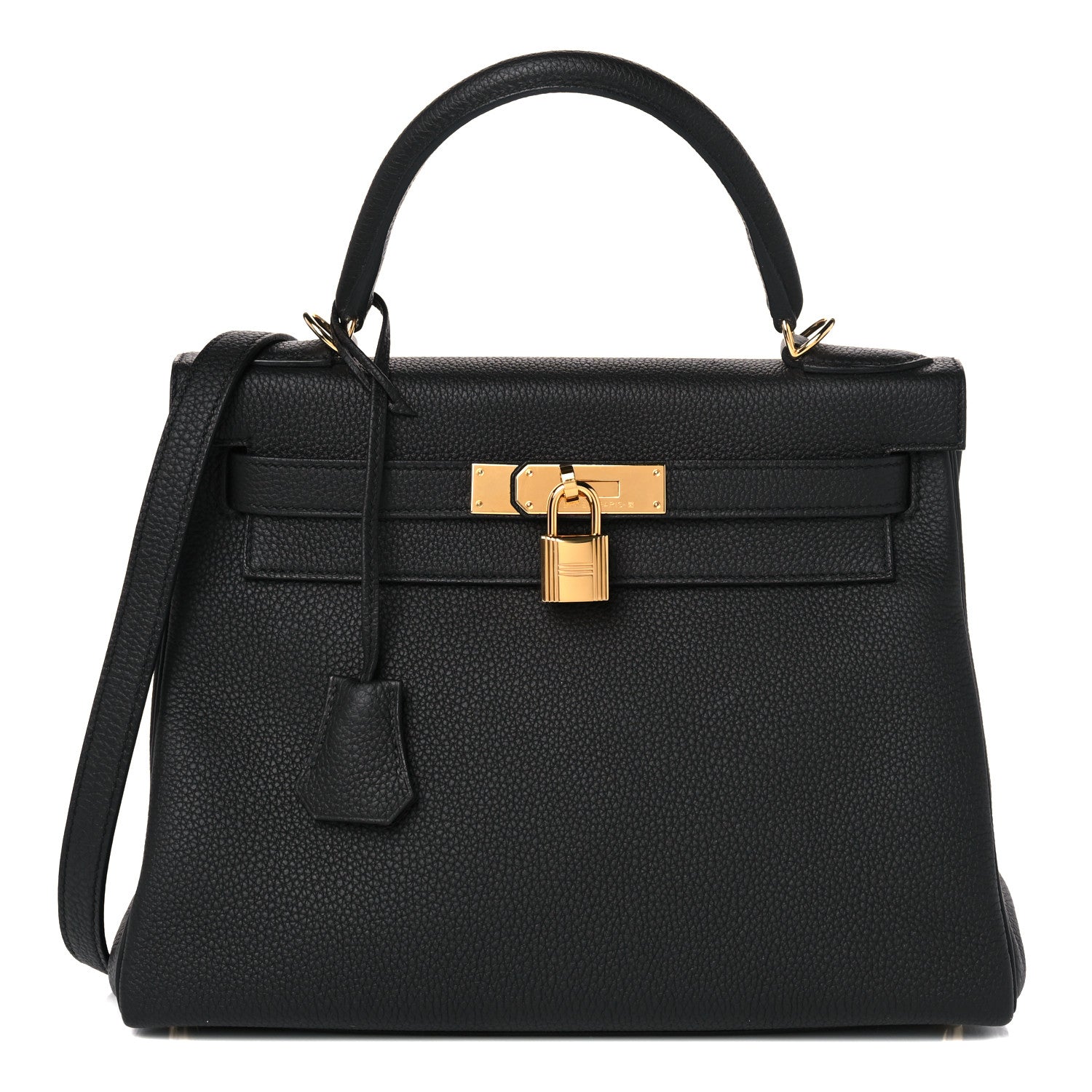 Hermes Togo Kelly Retourne 28 Black 1 of 10