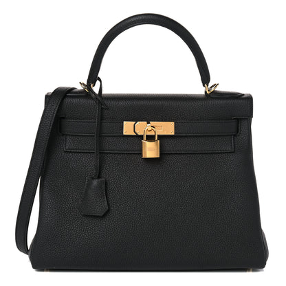 Hermes Togo Kelly Retourne 28 Black 1 of 10