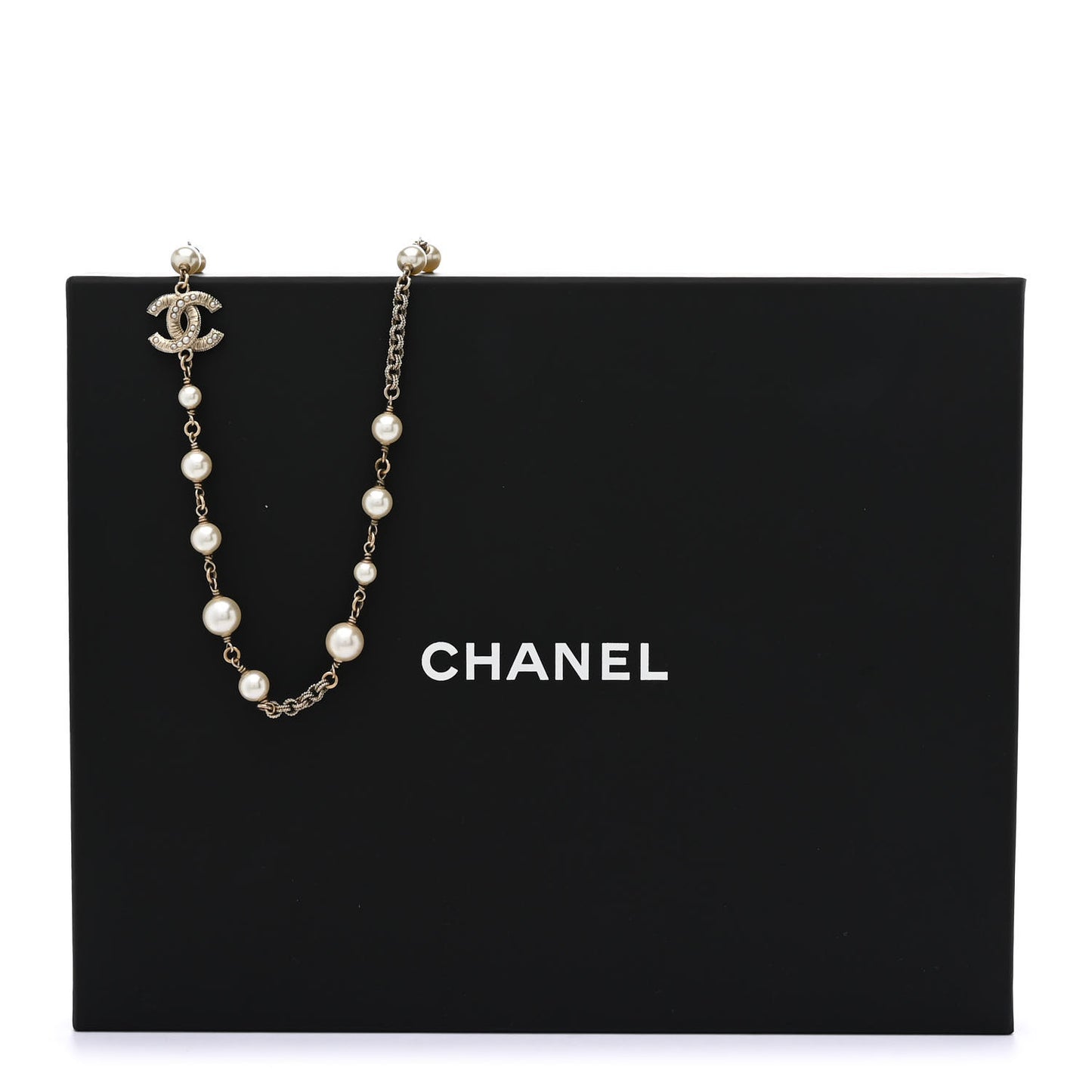 Pearl CC Necklace Light Gold