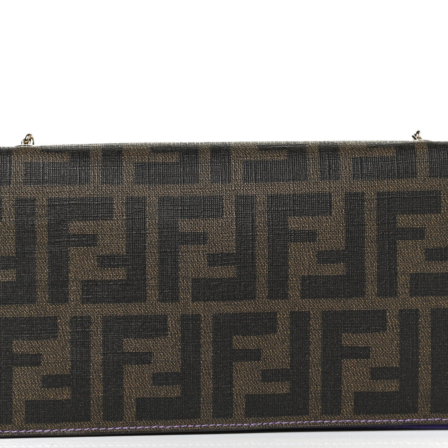 Zucca Spalmati Chain Clutch Tobacco Purple