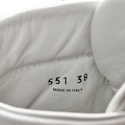Prada Re-Nylon Gabardine Metal Triangle Logo Wheel Pouch Pocket High Top Sneakers 38 White 7 of 10