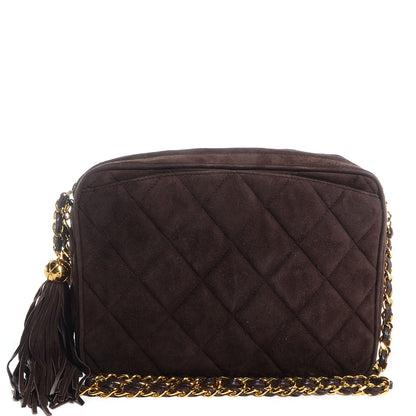 Chanel Suede Tassel Camera Case Brown 1 of 7
