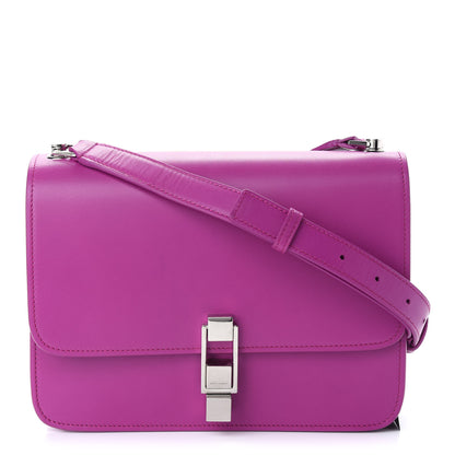 Saint Laurent Smooth Calfskin Le Carre Shoulder Bag Purple 1 of 8