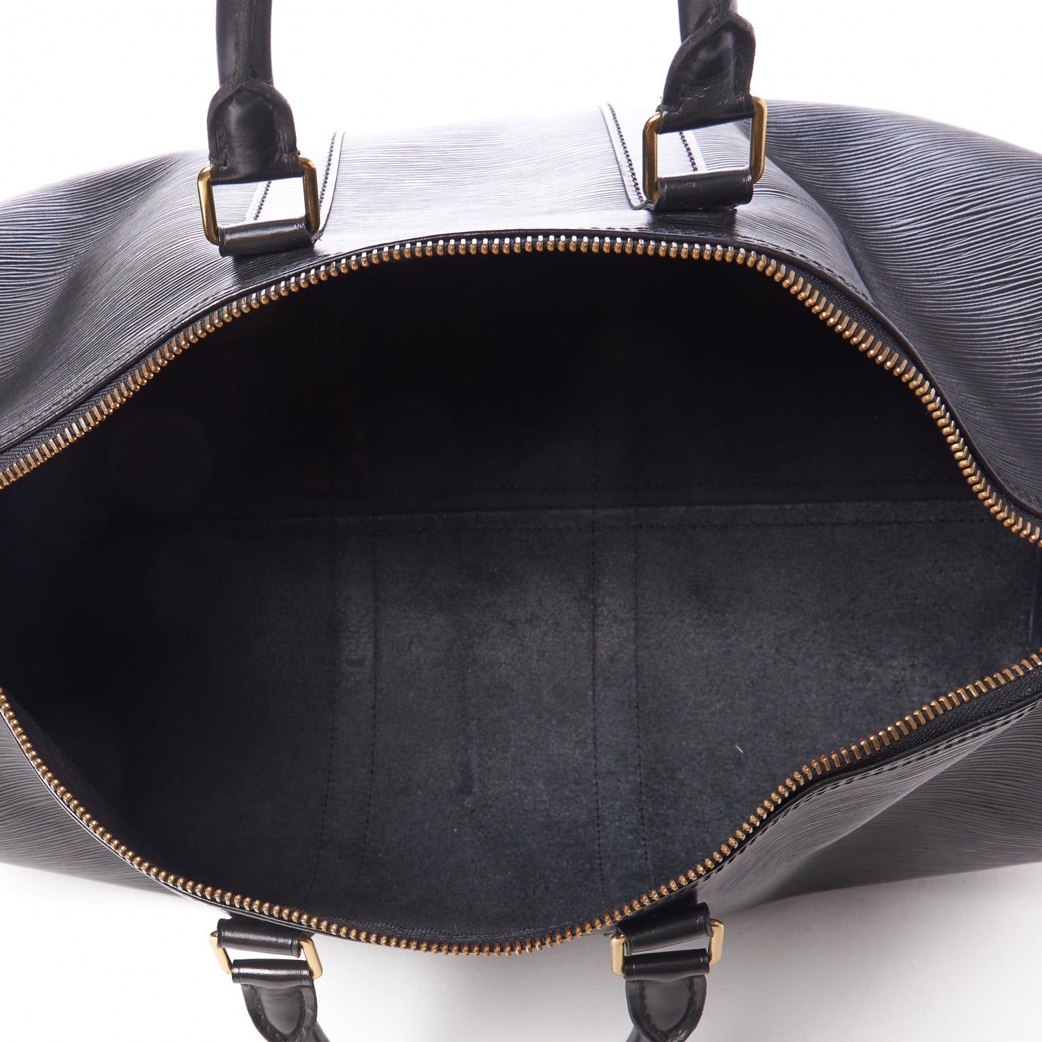 Louis Vuitton Epi Keepall 45 Black 4 of 9