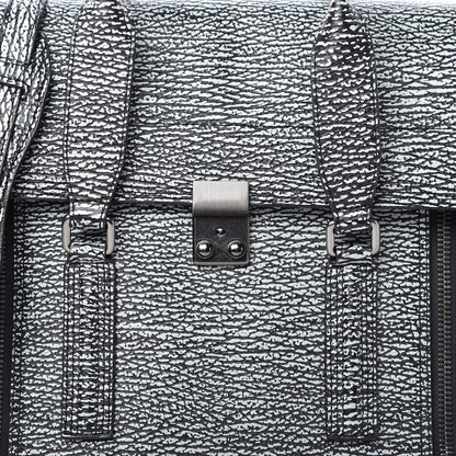 3.1 Phillip Lim Textured Calfskin Large Pashli Satchel Black Cream 9 of 9