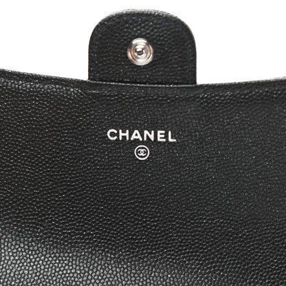 Chanel Iridescent Caviar Quilted Medium Flap Wallet Black 6 of 9
