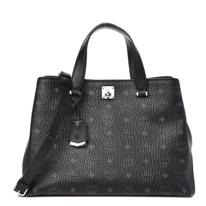 MCM Visetos Large Essential Tote Black 1 of 9