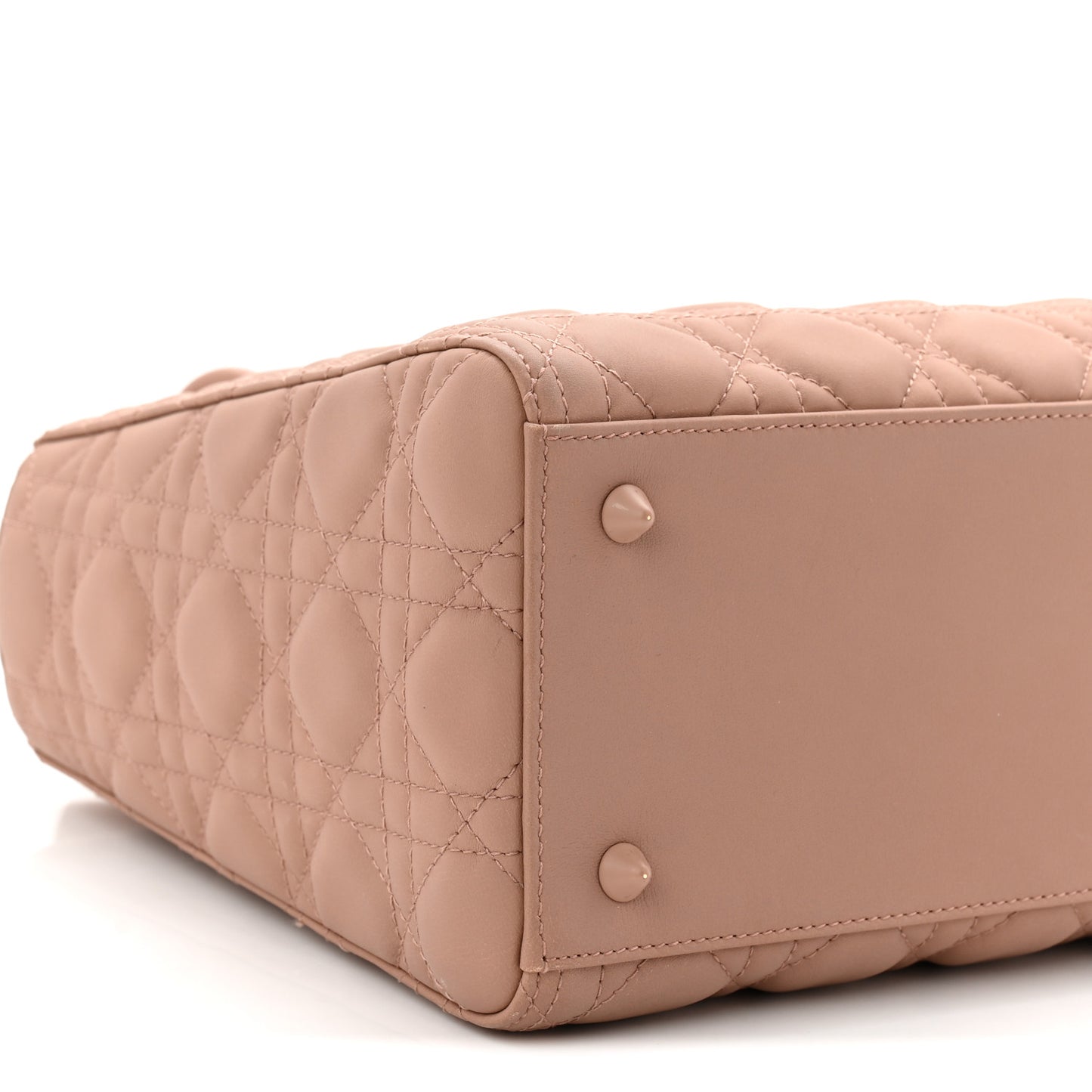 Ultra Matte Calfskin Cannage Medium Lady Dior Beige