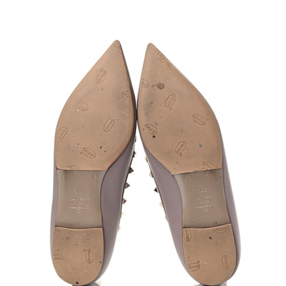 Valentino Garavani Nappa Rockstud Ballerina Flats 39.5 Poudre 7 of 22