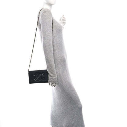 Chanel Lambskin Quilted Timeless CC Wallet On Chain WOC Black 2 of 11