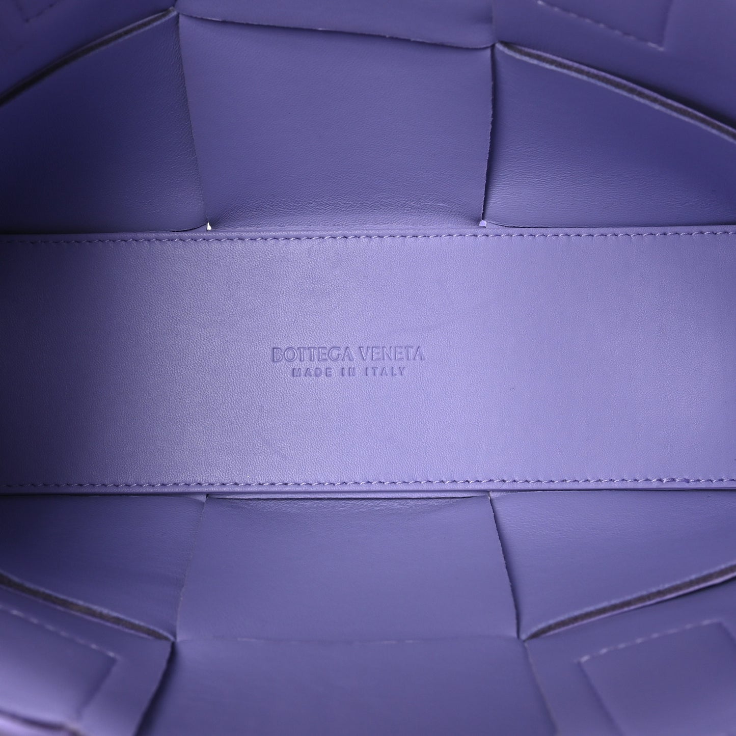 Nappa Maxi Intrecciato Mini Arco Tote Wisteria