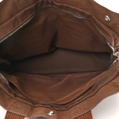 Hermes Canvas Herline GM Tote Brown 5 of 9