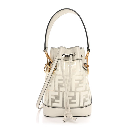 Fendi TPU FF Vitello Grace F is Fendi Mini Mon Tresor Bucket Bag White 1 of 10
