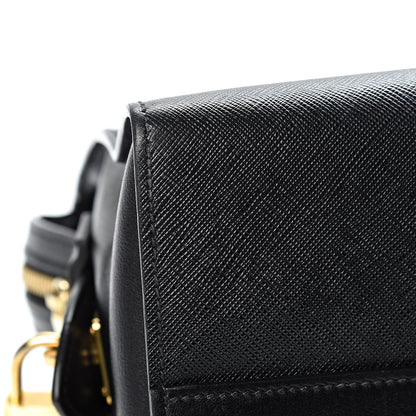 Prada Saffiano City Calfskin Medium Esplanade Tote Black 13 of 18