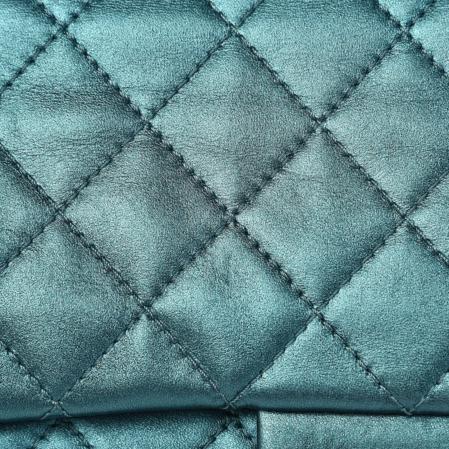 Metallic Calfskin Quilted 2.55 Reissue 227 Flap Turquoise