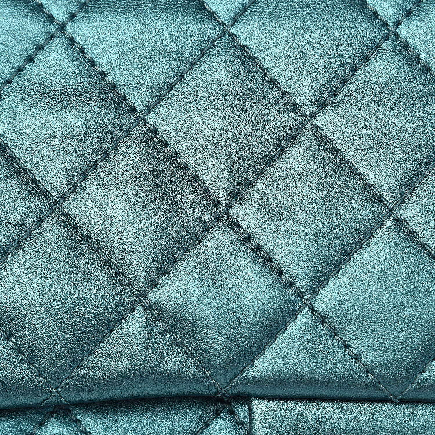 Chanel Metallic Calfskin Quilted 2.55 Reissue 227 Flap Turquoise 14 of 17