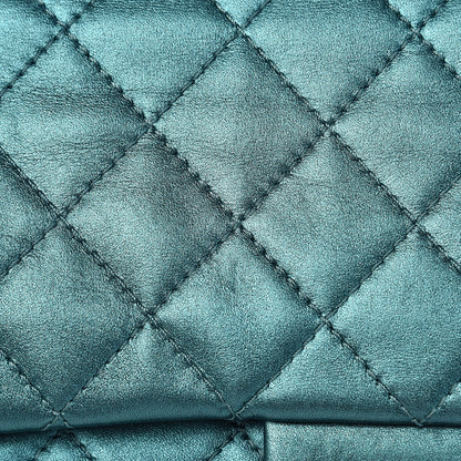 Chanel Metallic Calfskin Quilted 2.55 Reissue 227 Flap Turquoise 14 of 17
