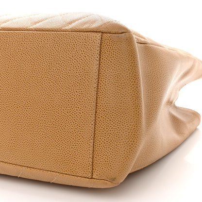 Chanel Caviar Quilted Grand Shopping Tote GST Beige 11 of 11