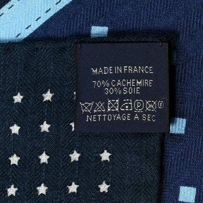 Hermes Silk Harnais De Cour Bandana Shawl 140 Marine Bleu Ciel 3 of 7