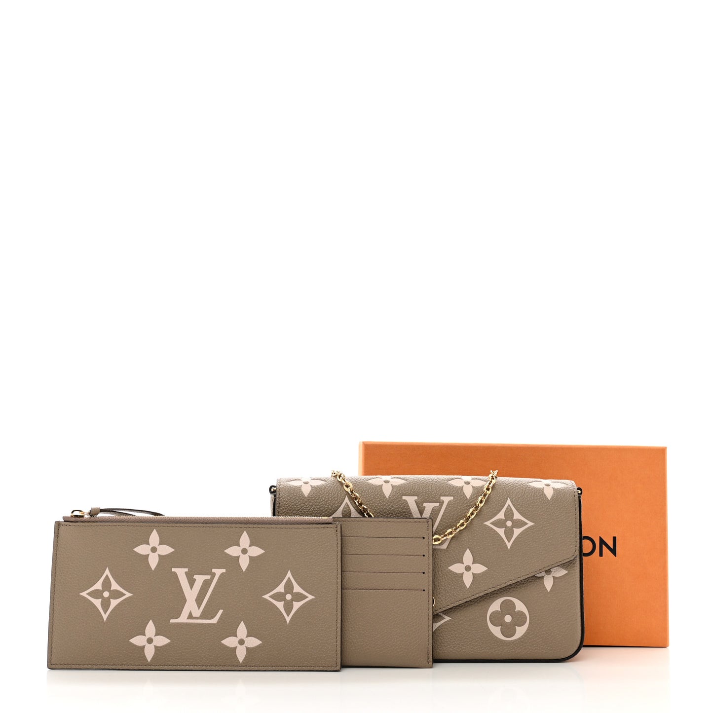 Empreinte Monogram Giant Felicie Pochette Tourterelle Creme